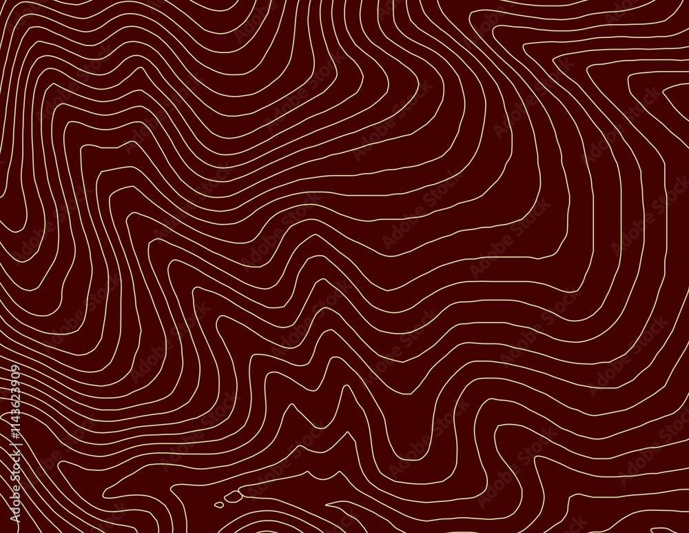Curvas de nivel, mapa topográfico