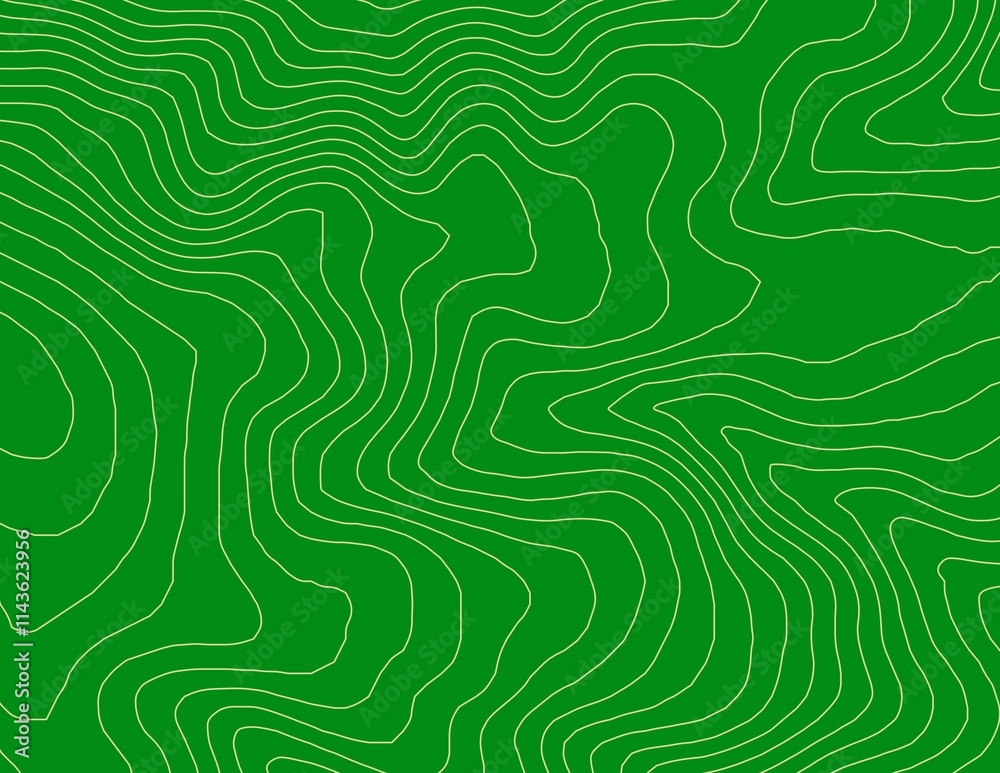 Curvas de nivel, mapa topográfico