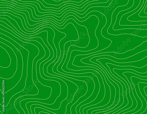 Obraz na płótnie Curvas de nivel, mapa topográfico w salonie