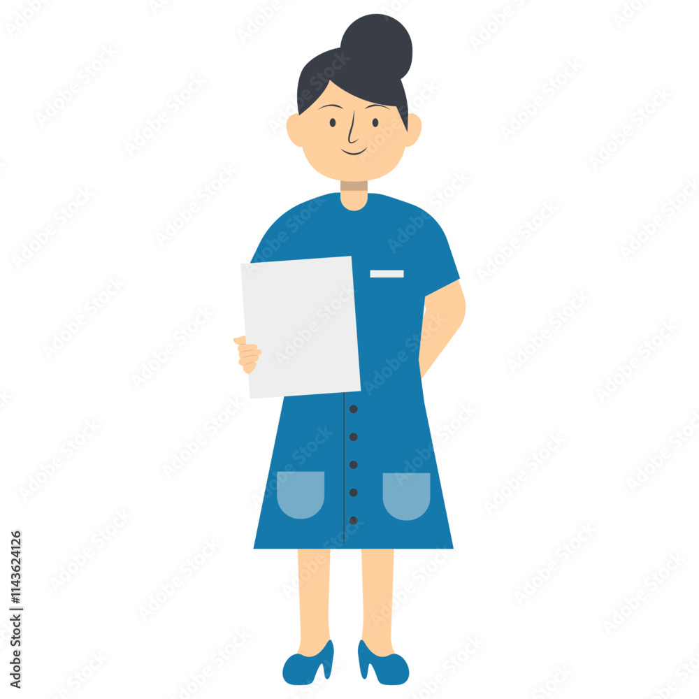 Professional Staff on Labour Day with Cartoon Design and Shape. Vector Illustration Professional Staff on Labour Day with Cartoon Design and Shape. Vector Illustration