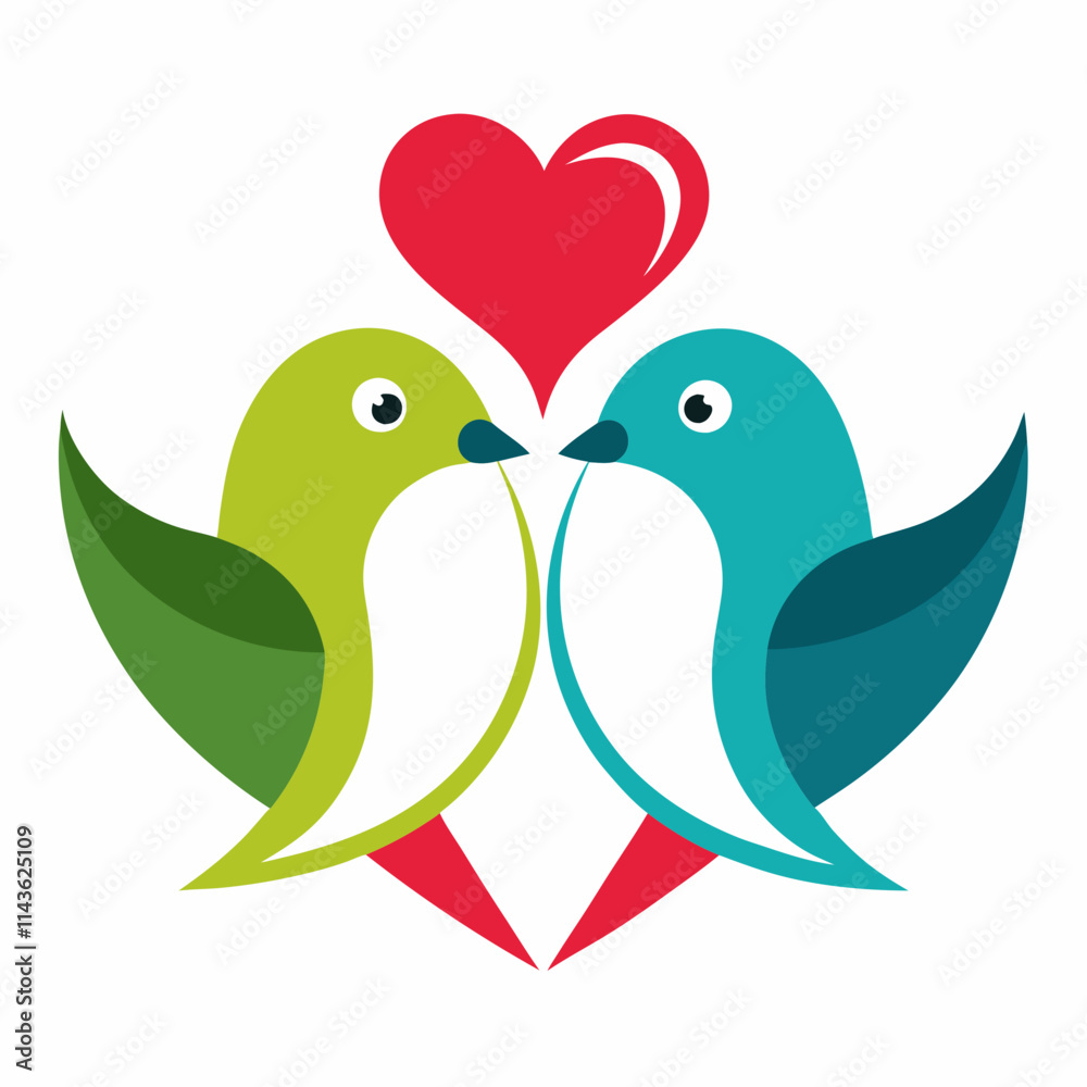 Enchanting Love Birds A Romantic Tale Unfolds Enchanting Love Birds A Romantic Tale Unfolds
