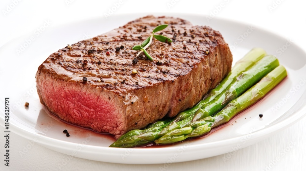 Grilled Steak with Asparagus Grilled Steak with Asparagus