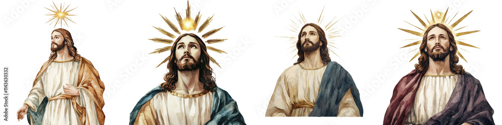 Fototapeta premium Portrait of Jesus Christ the Savior and Redeemer of the Christian Faith