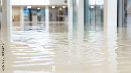 Flooded Shopping Mall: Wate...