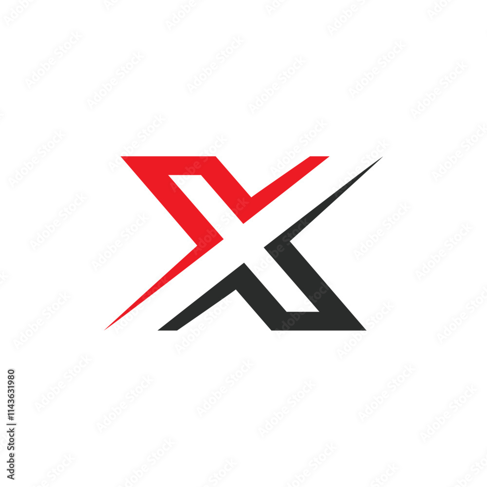 Simple express logo Vector. X icon. initial letter x logo vector design illustration Template. Simple express logo Vector. X icon. initial letter x logo vector design illustration Template.