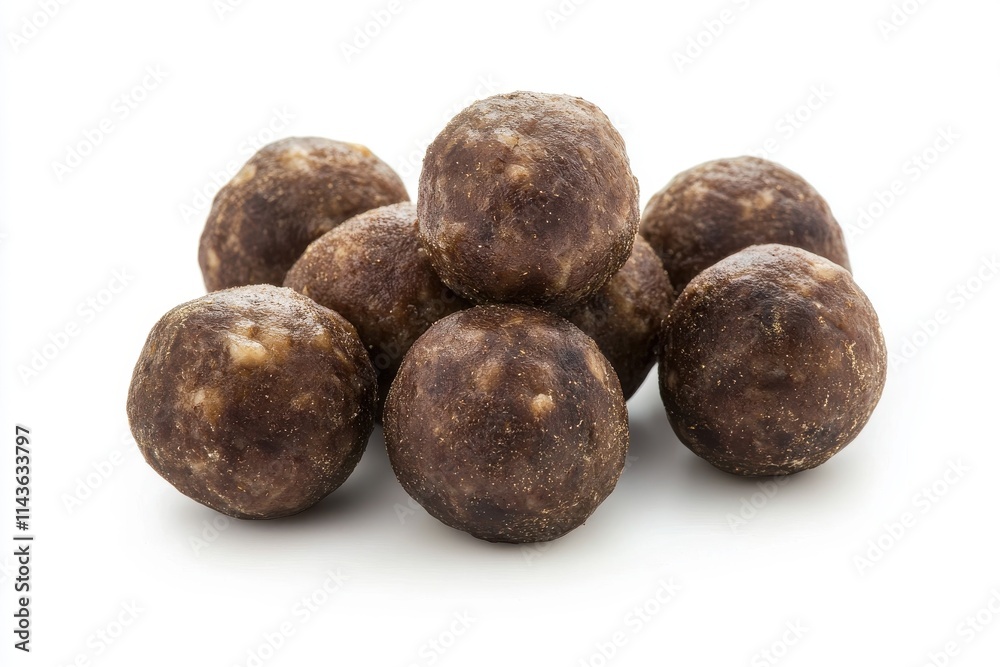 Succulent Swedish meatballs isolated on white background Succulent Swedish meatballs isolated on white background