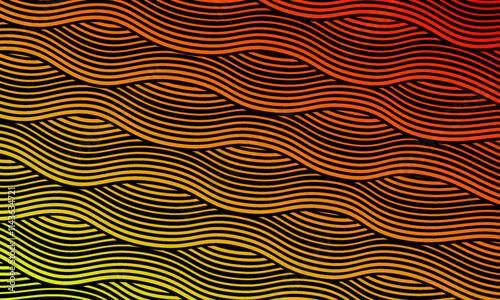 abstract Colorful Gradient Wavy Lines Background with Vibrant Neon Colors. Vibrant wavy lines with a gradient of neon colors create a dynamic, abstract design.Perfect for artistic or futuristic themes