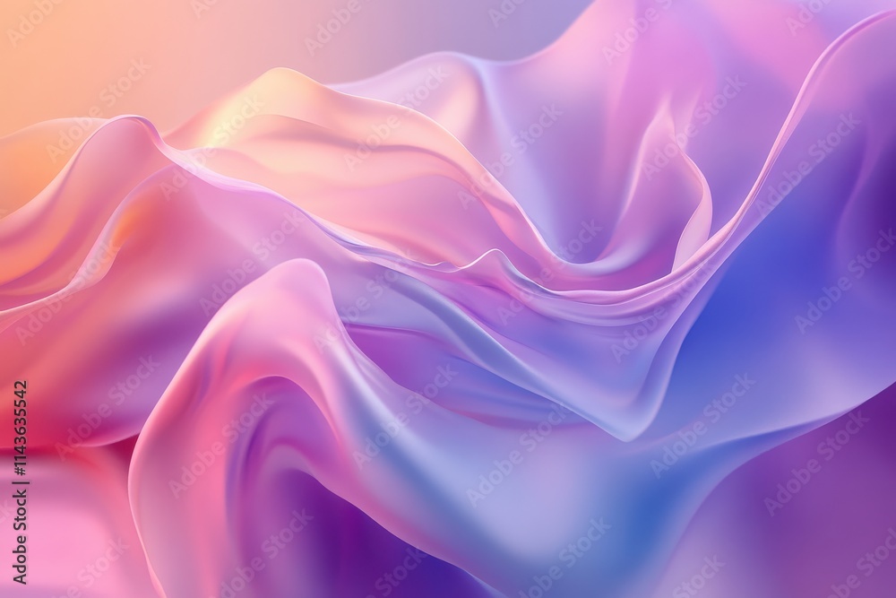 Fototapeta premium Vibrant fluid abstract art swirling colors smooth gradients