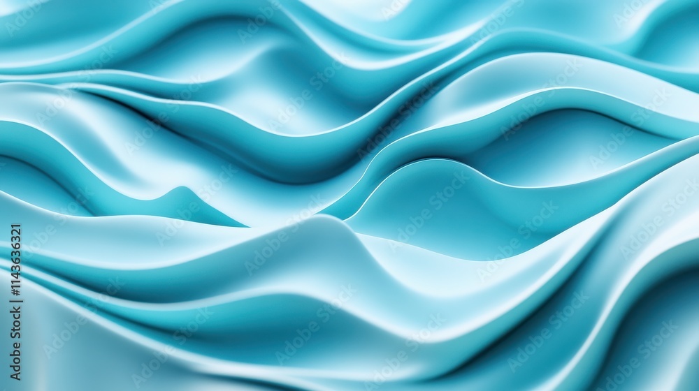 Obraz premium Water surface ripples turquoise blue abstract patterns light reflections