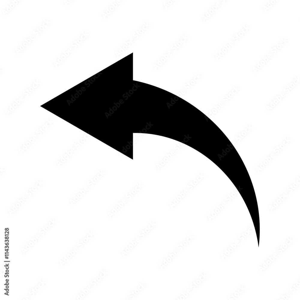 Curved arrow Curved arrow