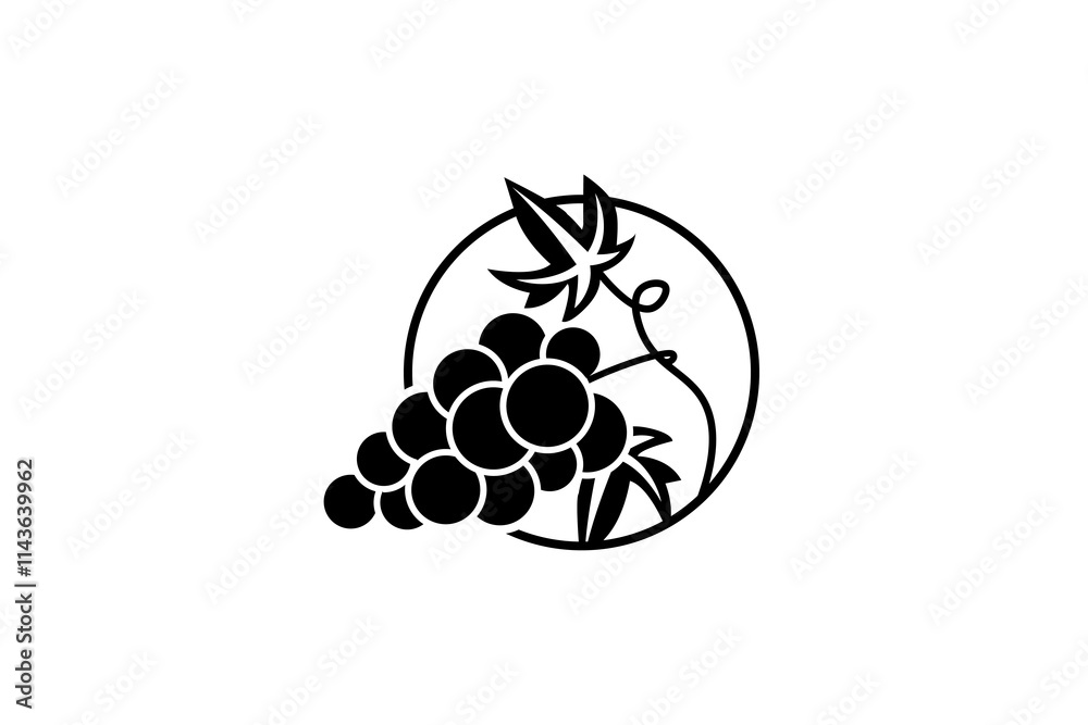 Simple Grape icon. grapes icon vector. Simple Grape icon. grapes icon vector.