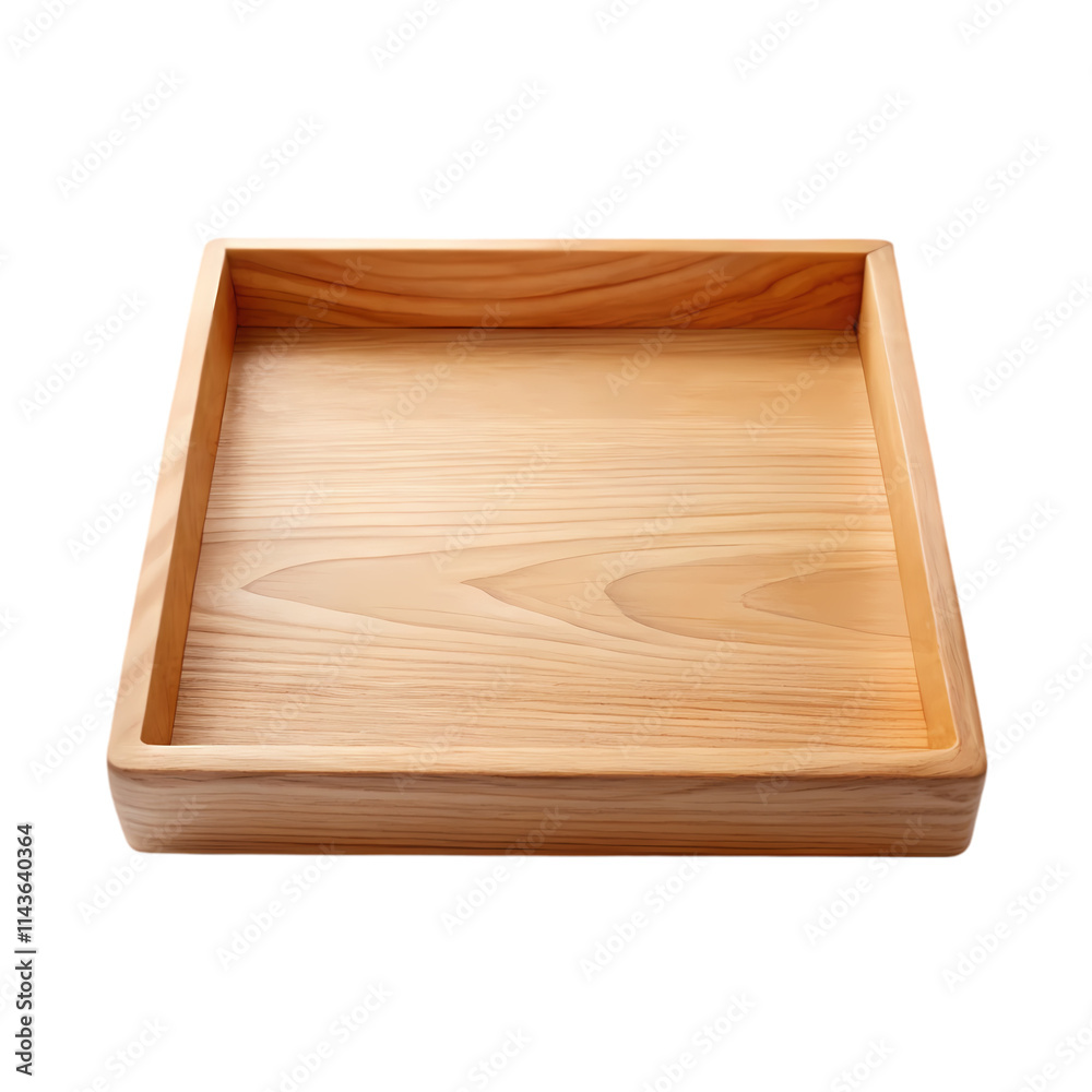 Empty Wooden Serving Tray with Handles Empty Wooden Serving Tray with Handles