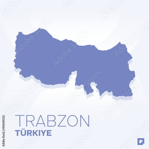 Trabzon vector map, Vector map of Trabzon, editable eps, AI files, Vector illustration of Trabzon vector map