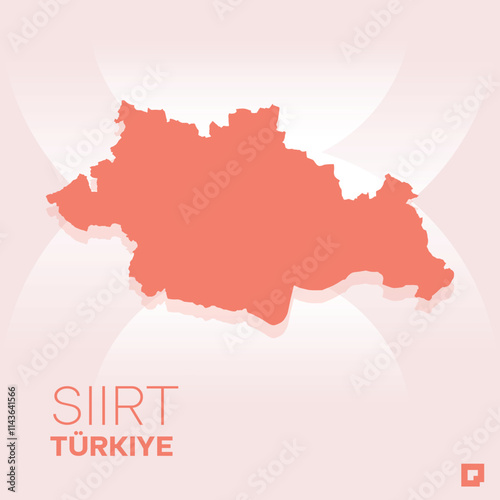 Siirt vector map, Vector map of Siirt, editable eps, AI files, Vector illustration of Siirt vector map