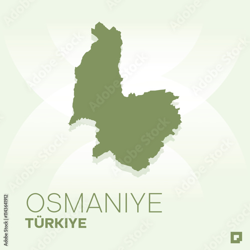 Osmaniye vector map, Vector map of Osmaniye, editable eps, AI files, Vector illustration of Osmaniye vector map