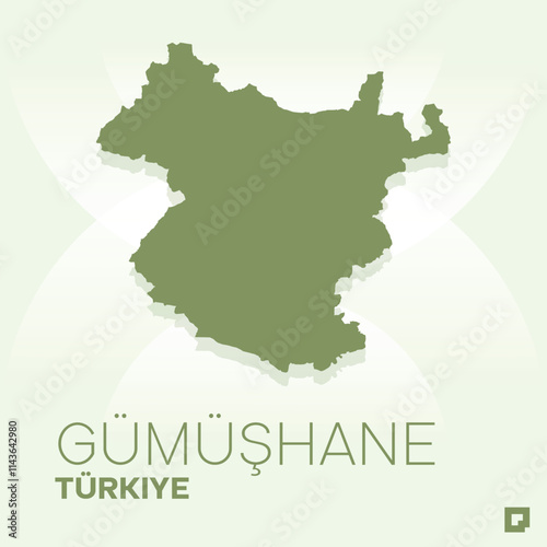 Gümüşhane vector map, Vector map of Gümüşhane, editable eps, AI files, Vector illustration of Gümüşhane vector map