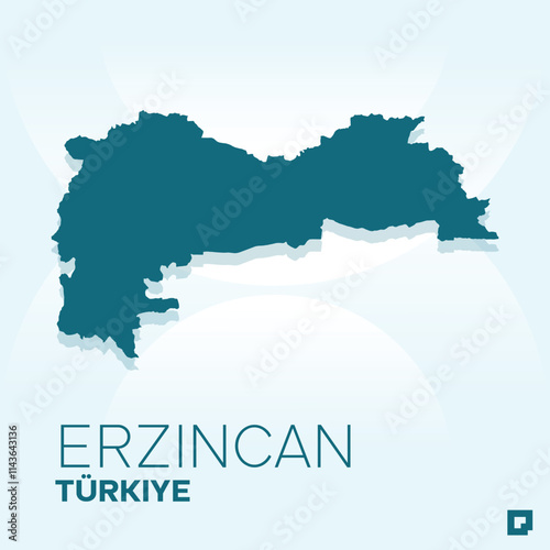 Erzincan vector map, Vector map of Erzincan, editable eps, AI files, Vector illustration of Erzincan vector map