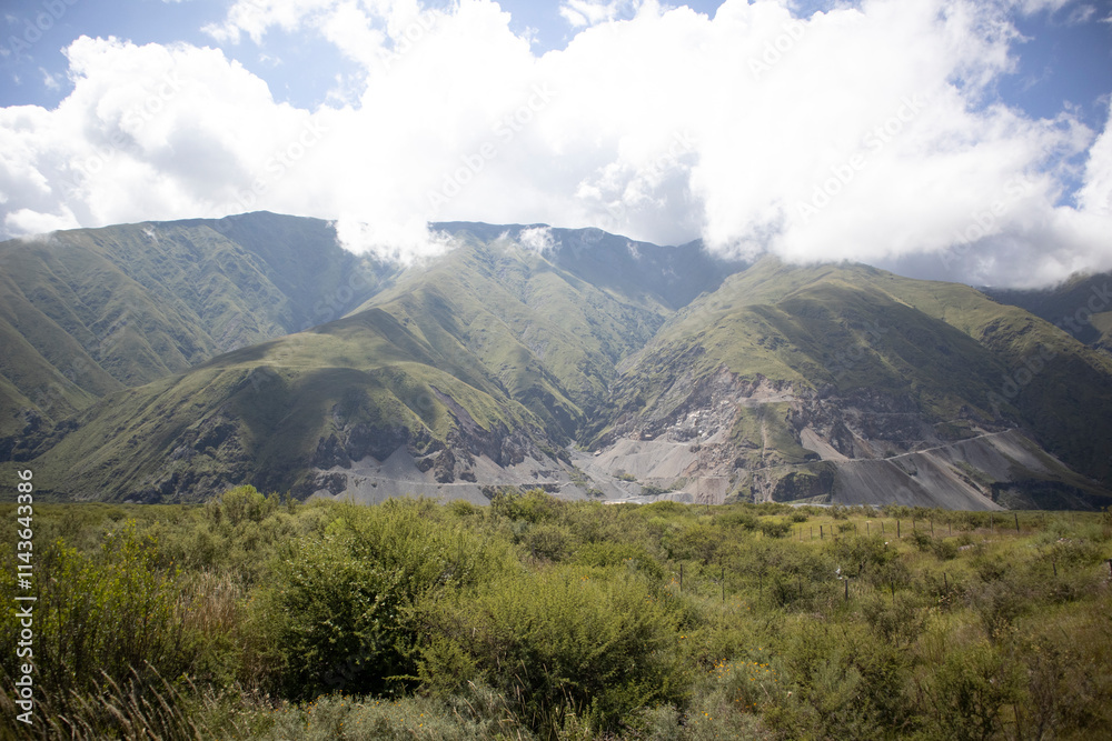 Obraz premium mountain landscape with clouds