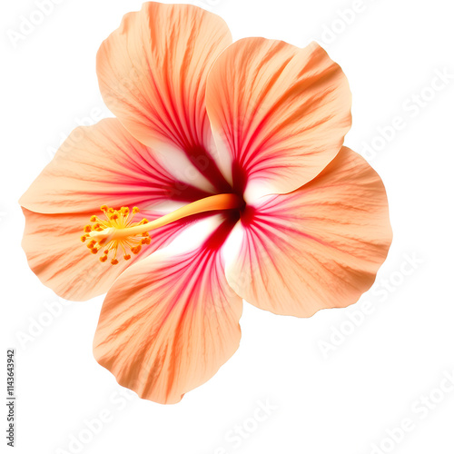 Hibiscus flower. png isolated background. transparent background.