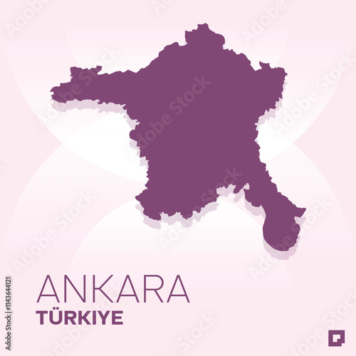 Ankara vector map, Vector map of Ankara, editable eps, AI files, Vector illustration of Ankara vector map