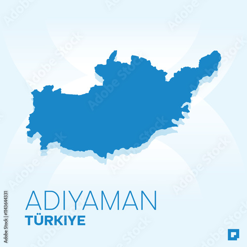 Adıyaman vector map, Vector map of Adıyaman, editable eps, AI files, Vector illustration of Adıyaman vector map