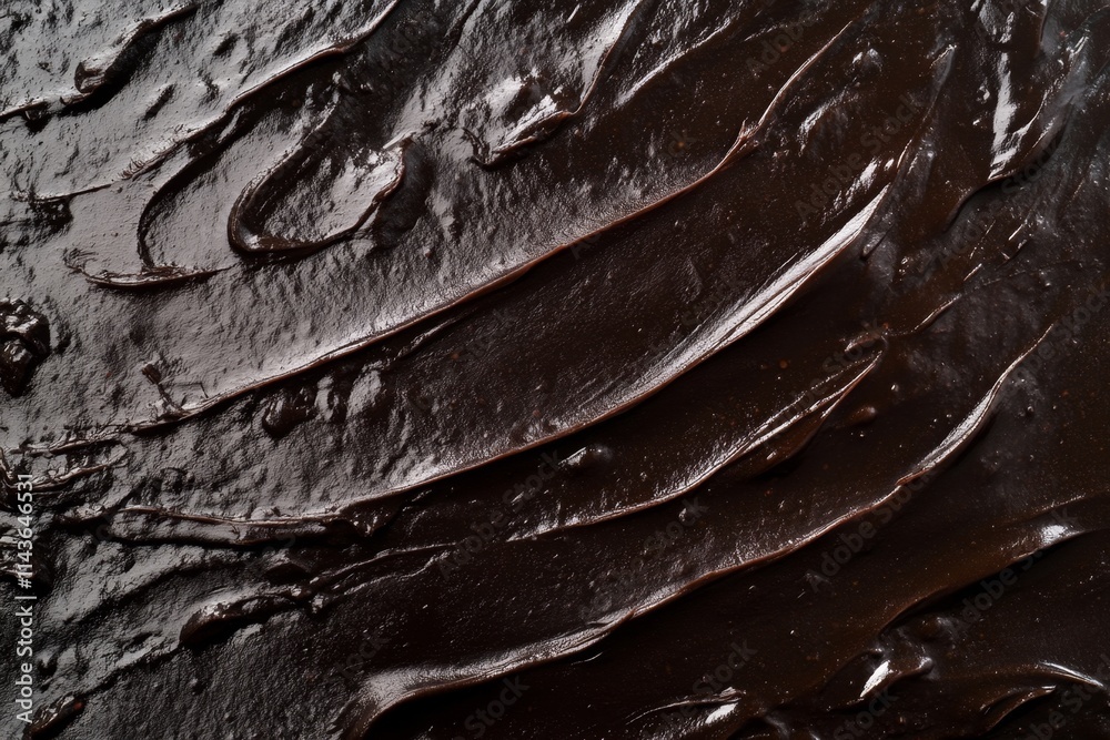Fototapeta premium Dark Chocolate Glaze Texture
