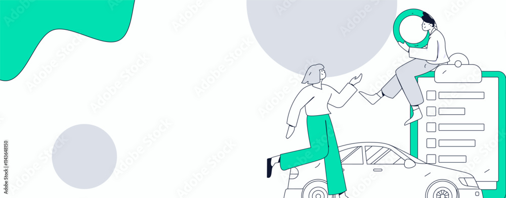 Buy insurance for car flat character vector concept operation illustration
Buy insurance for car flat character vector concept operation illustration