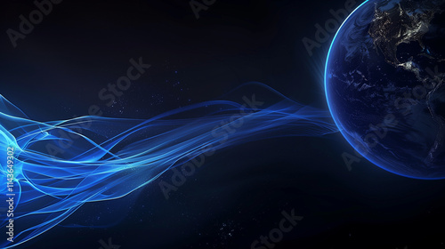 Fototapeta Naklejka Na Ścianę i Meble -  blue planet earth wallpaper