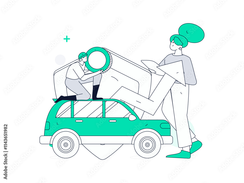 Buy insurance for car flat character vector concept operation illustration
Buy insurance for car flat character vector concept operation illustration