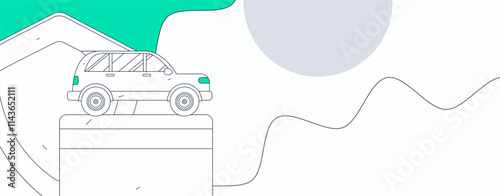 Buy insurance for car flat character vector concept operation illustration
