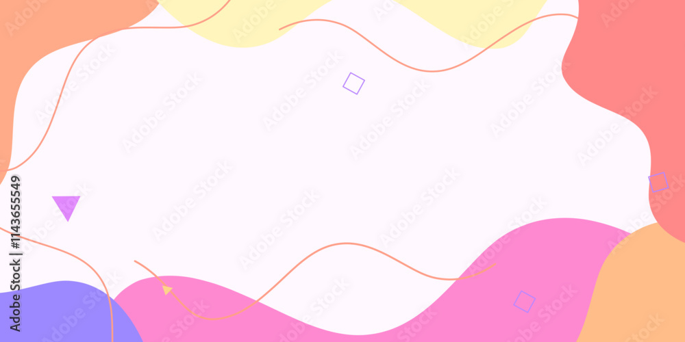 Minimalist flat abstract background with waves. memphis style abstract background Minimalist flat abstract background with waves. memphis style abstract background