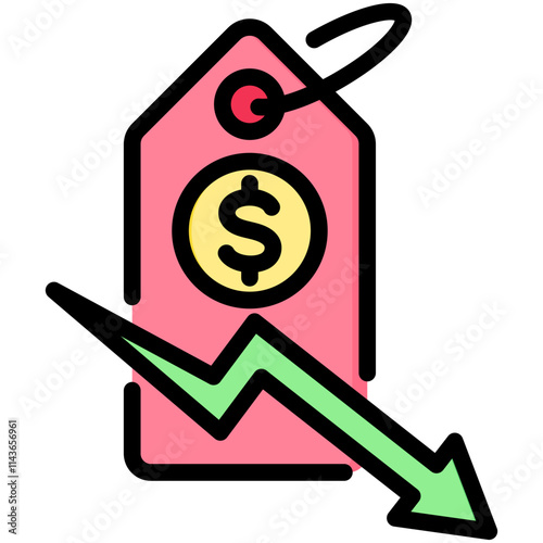 Price Down Icon