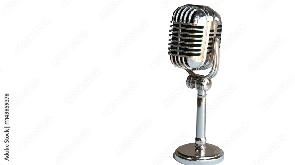 Fototapeta premium Vintage Microphone Ready to Record 