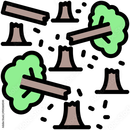 Deforestation Icon