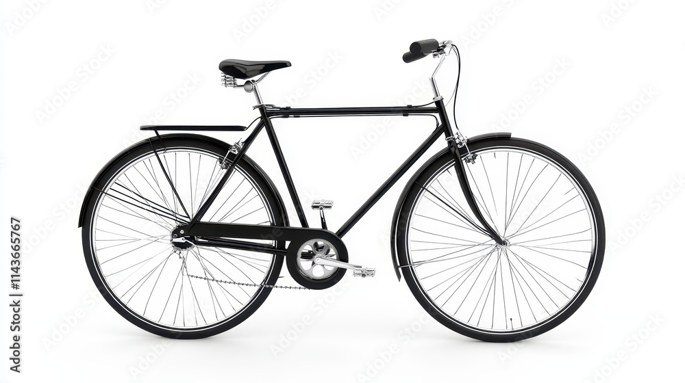 Fototapeta premium Bicycle on white isolated background