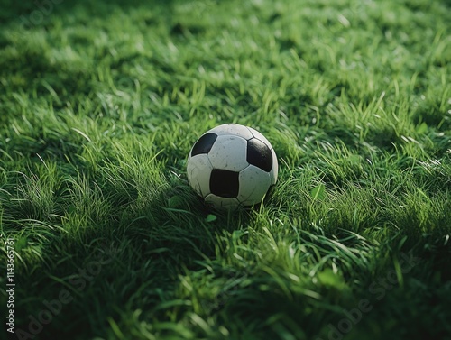 Soccer Ball on Field photo