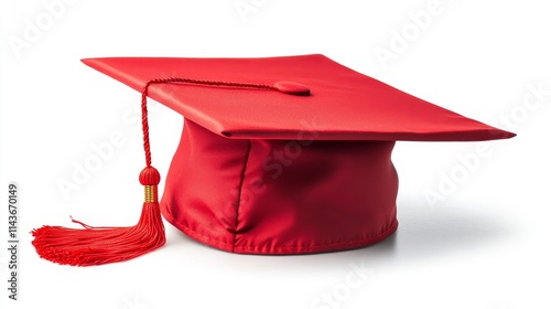 graduation hat. red graduation hat