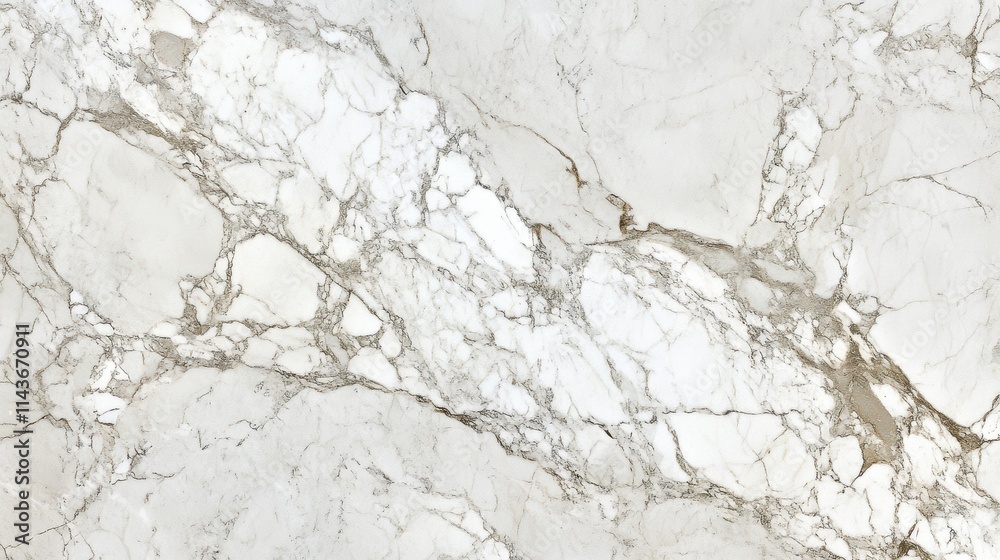 Obraz premium white marble texture smooth surface light gray veins natural stone pattern