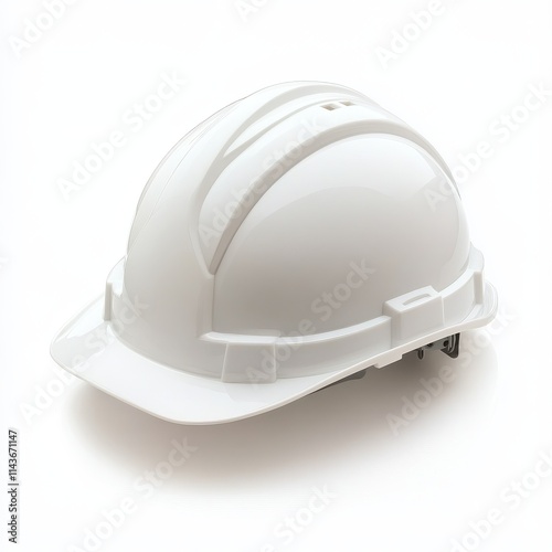white safety helmet isolated on white background