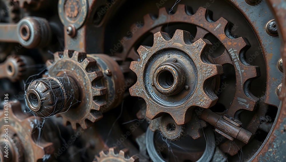 Rusty Gears Interlocking Complex Machinery Rusty Gears Interlocking Complex Machinery