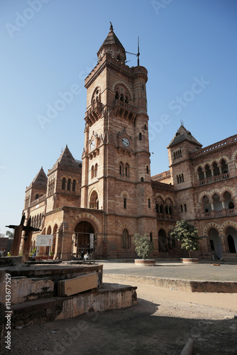 The Gothic elegance of Pragmahal Palace in Bhuj photo