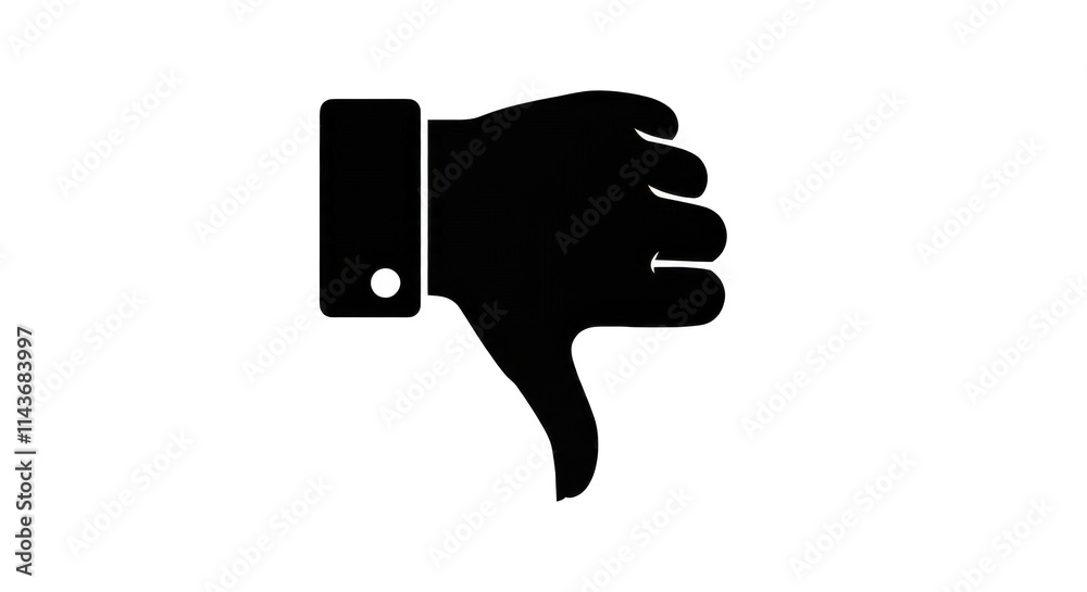 dislike icon, Silhouette isolated background vector line icon for your website, mobile Silhouette isolated background dislike icon, Silhouette isolated background vector line icon for your website, mobile Silhouette isolated background