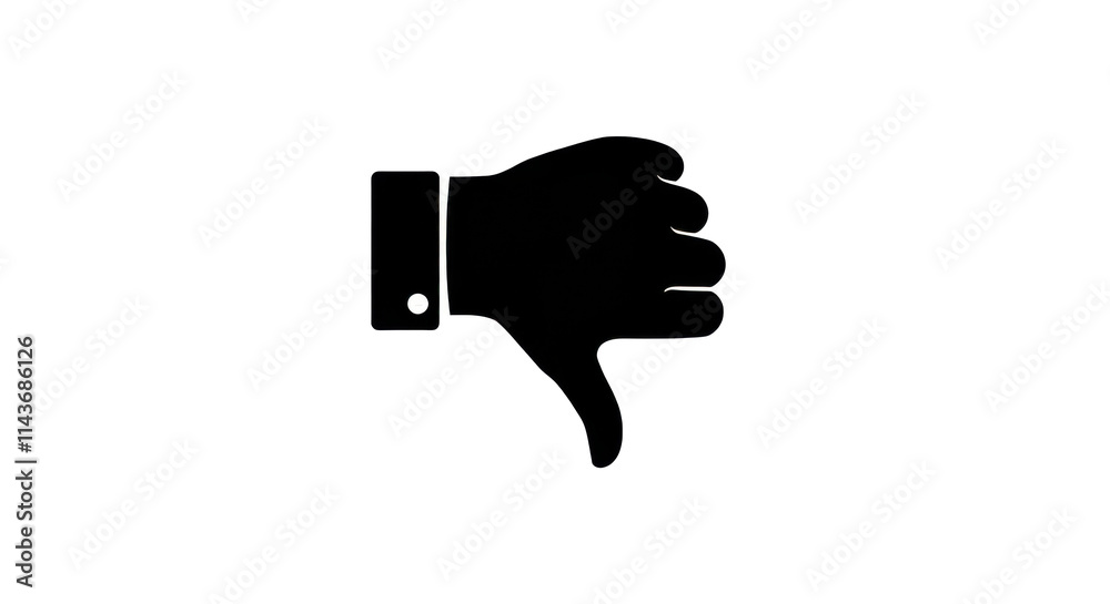 dislike icon, Silhouette isolated background vector line icon for your website, mobile Silhouette isolated background dislike icon, Silhouette isolated background vector line icon for your website, mobile Silhouette isolated background