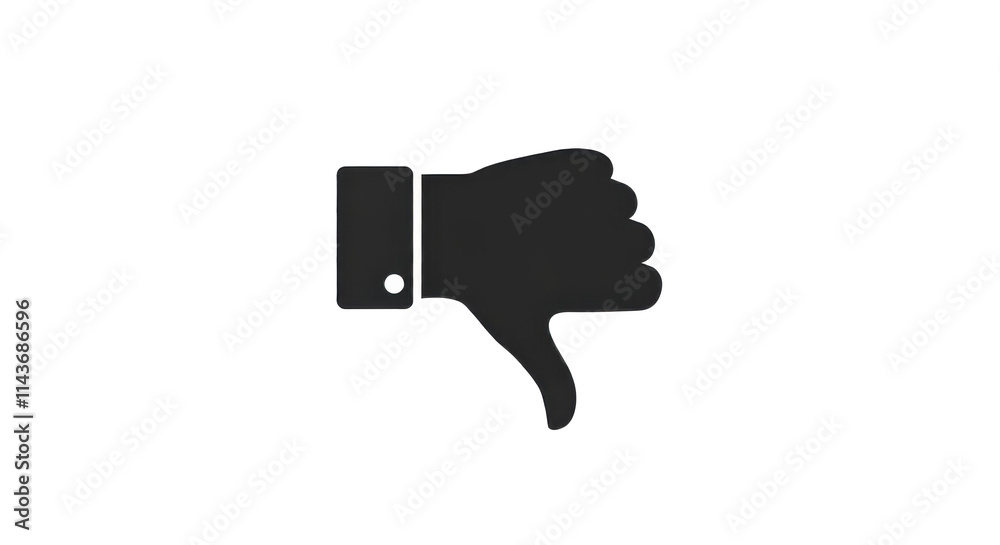 dislike icon, Silhouette isolated background vector line icon for your website, mobile Silhouette isolated background dislike icon, Silhouette isolated background vector line icon for your website, mobile Silhouette isolated background