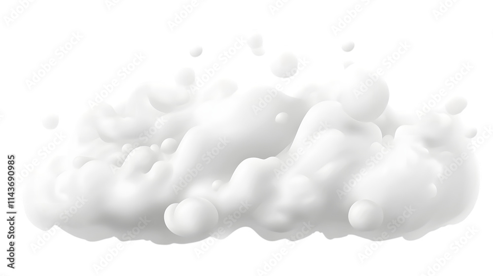 White soap foam isolated on transparent or white White soap foam isolated on transparent or white