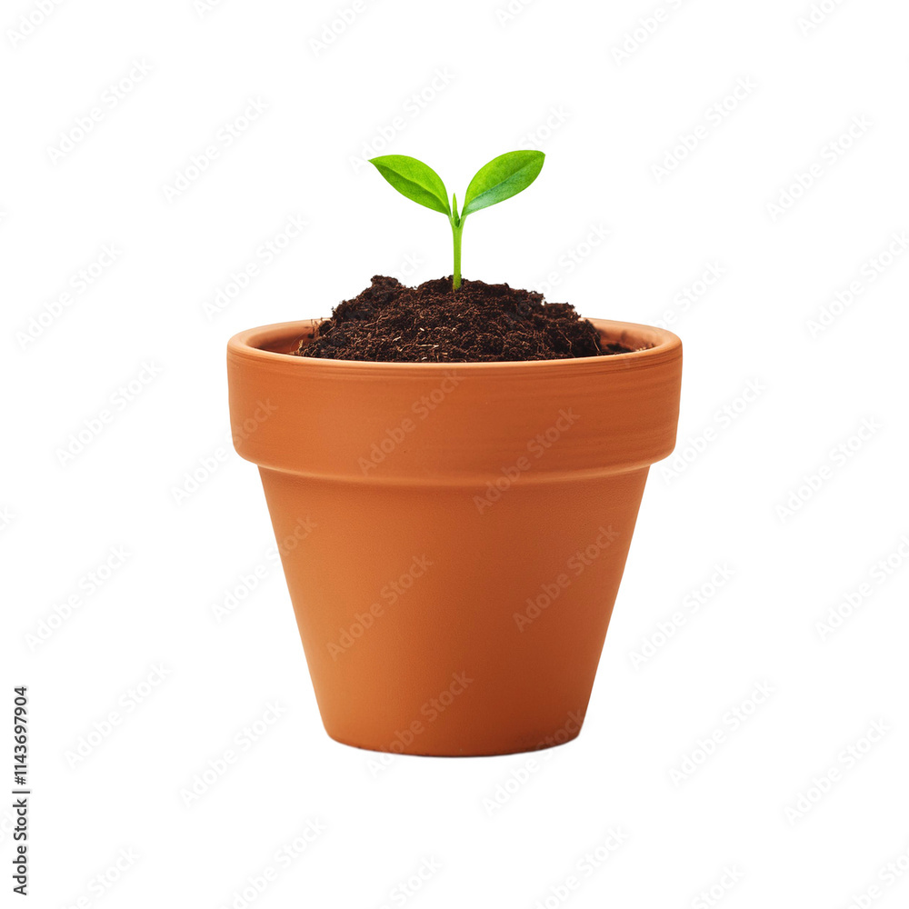 Germination of small plant on transparent background Germination of small plant on transparent background