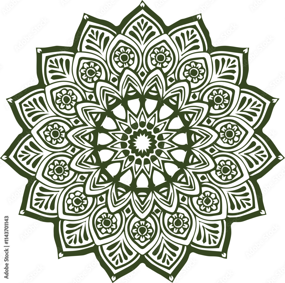 Beautiful flower art and mandala vector design Beautiful flower art and mandala vector design