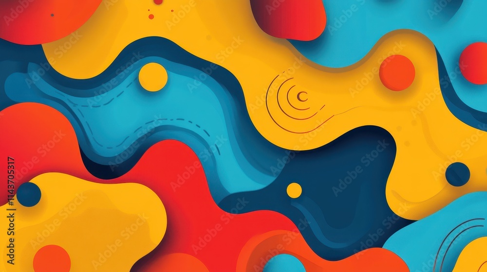 Abstract Colorful Wave Pattern Design Background Abstract Colorful Wave Pattern Design Background