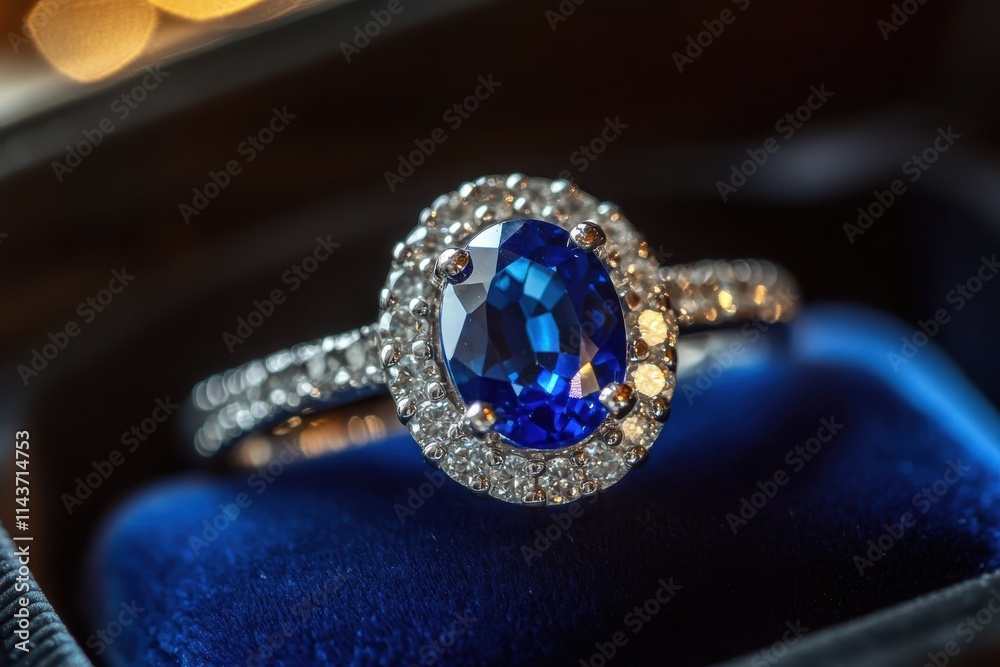 A close-up of a rose gold ring adorned with a sparkling pink gemstone, set inside a soft velvet jewelry box A close-up of a rose gold ring adorned with a sparkling pink gemstone, set inside a soft velvet jewelry box
