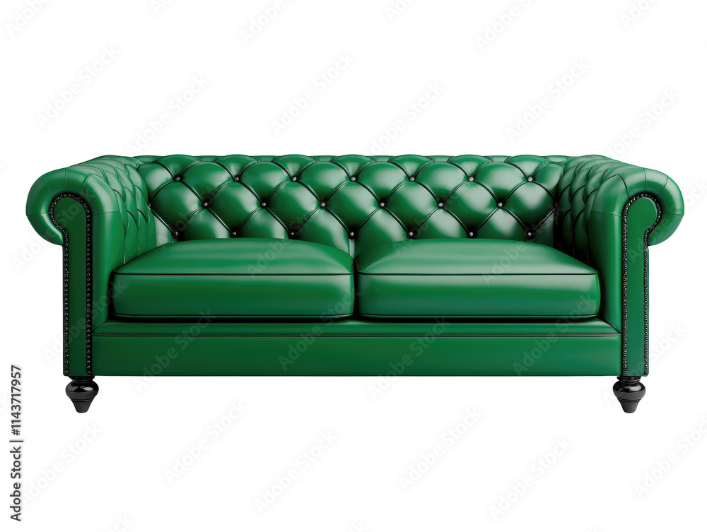 Luxurious emerald green chesterfield sofa with tufted design and plush cushions Luxurious emerald green chesterfield sofa with tufted design and plush cushions